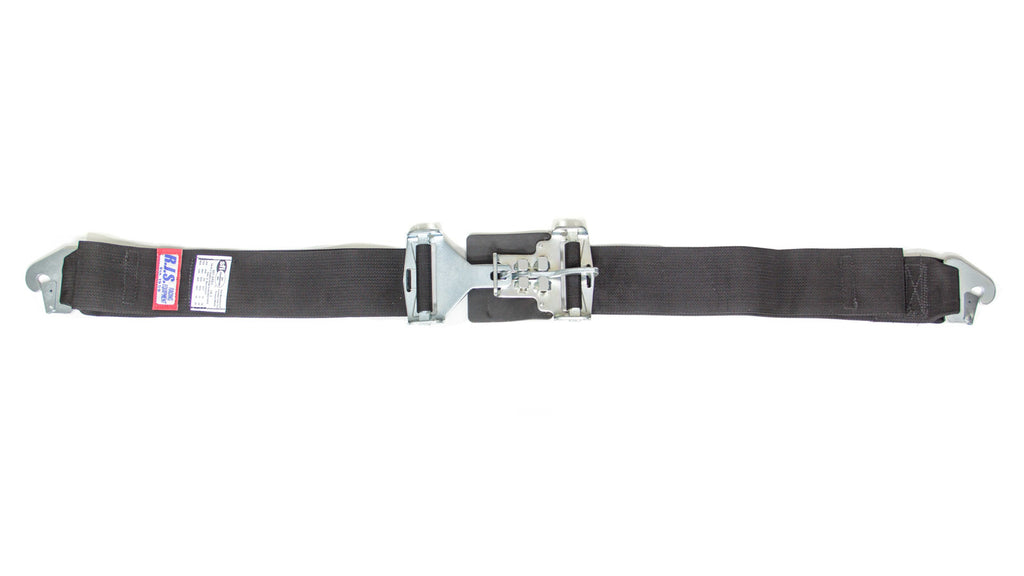 RJS3in Lap Belts W/Snap End Black