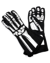 Load image into Gallery viewer, RJSSingle Layer White Skeleton Gloves Medium