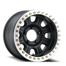 Load image into Gallery viewer, Aluminum Wheels 17x9.5 Monster Beadlock RT231 Machined Face Black -32 Offset 5 on 139.7 Bolt Pattern 107.95 Bore Raceline