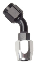 Load image into Gallery viewer, Russell#6 45 Deg Hose Fitting Black/Silver