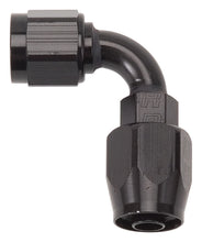 Load image into Gallery viewer, Russell#4 90 Deg Hose End Black