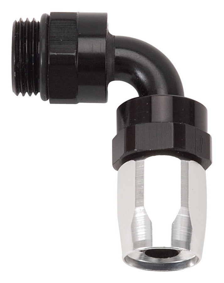 Russell#6 90 Deg Swivel Hose End to #6 Port Black