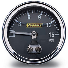 Load image into Gallery viewer, Russell0-15 PSI Fuel Pressure Gauge