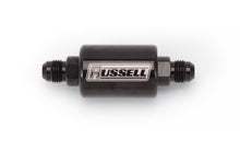 Load image into Gallery viewer, RussellCheck Valve 8an Male to 8an Male Black Anodize