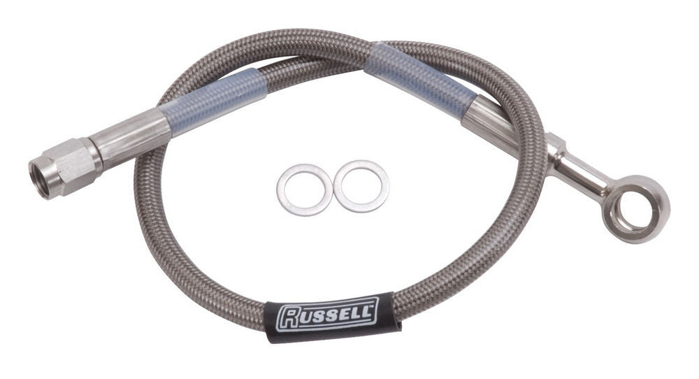 Russell12in DOT Endura Brk Hose 10mm Banjo to #3 Str