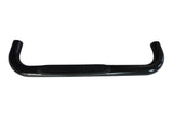 TrailFX3 Inch Round Bent Powder Coated Black Steel Without End Caps Rocker Panel Mount