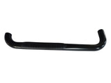 3 Inch Round Bent Powder Coated Black Steel Without End Caps Rocker Panel Mount