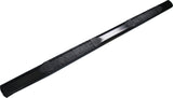 4 Inch Oval Straight Powder Coated Black Mild Steel Rocker Panel Mount