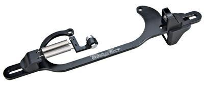 Trick FlowThrottle cable bracket 4150/4165 Black Anodized