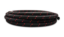 Load image into Gallery viewer, Vibrant Performance5ft Roll -8 Black Red Ny lon Braided Flex Hose