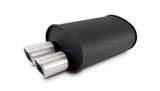 Vibrant PerformanceStreetpower Flat Black Oval Muffler 2.5in Inlet