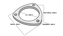 Load image into Gallery viewer, Vibrant Performance3-Bolt Stainless Steel Flanges 2.5In I.D.