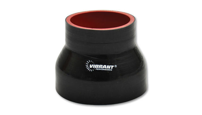 Vibrant Performance4in ID to 5in x 3in Long Reducer Coupler Black