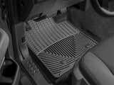 All Weather Floor Mats; Black; Front;