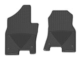 All Weather Floor Mats; Black; Front;