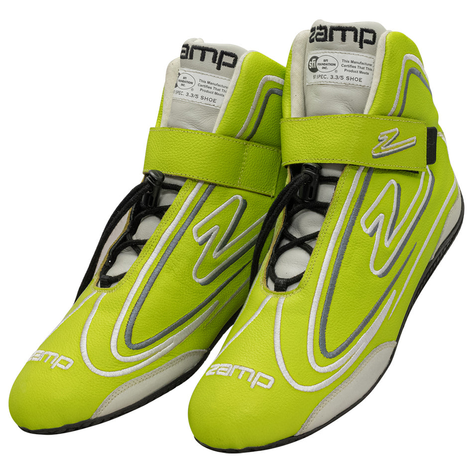 zampShoe ZR-50 Neon Green Size 12 SFI 3.3/5