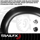 TrailFXWith Polished Stainless And Black Steel Rivets/ Stainless Hardware Kit